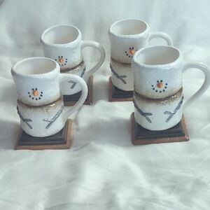 Original S'more man mug set of 4